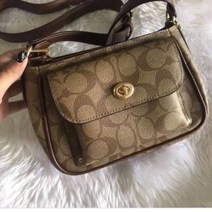 Signature Sadie Crossbody Coach bag.